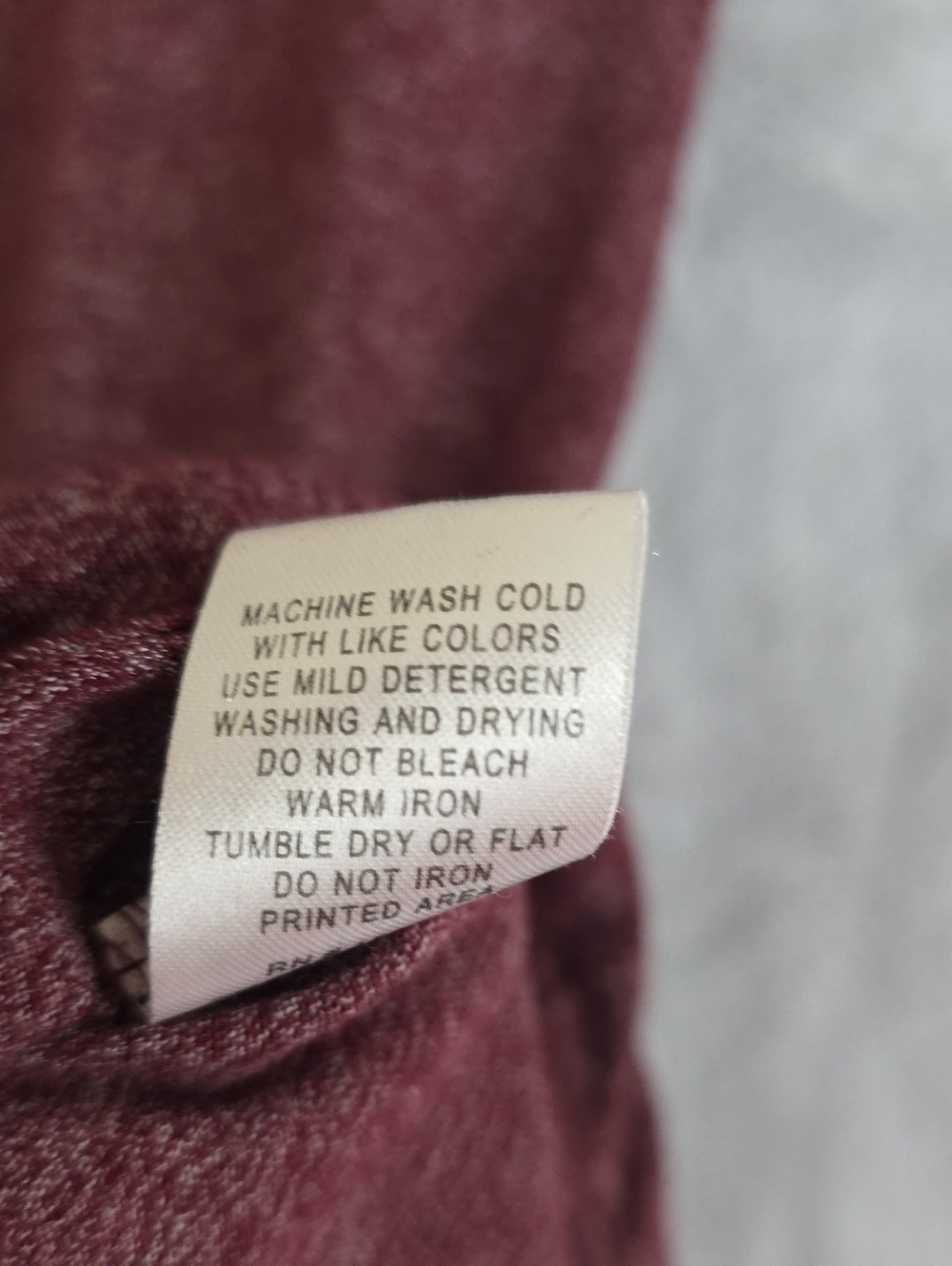 Hudson & Barrow Men's Maroon Hooded Long-Sleeve Pullover - Picture 5 of 8